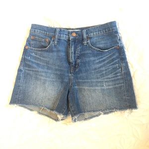 Madewell High Rise Denim Shorts